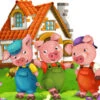 3 Little Pigs And House 989 Cardboard Cutout -Lifesizecutouts 3 little pigs and house 989 ref