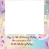 Unicorn Fairy 420 Selfie Frame Small - 90cm X 60cm -Lifesizecutouts 82233 unicorn birthday frame lge