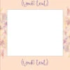Pastel Floral 037 Selfie Frame Small - 90cm X 60cm -Lifesizecutouts 900 x 600 pastal floral frame peach int v1 ref