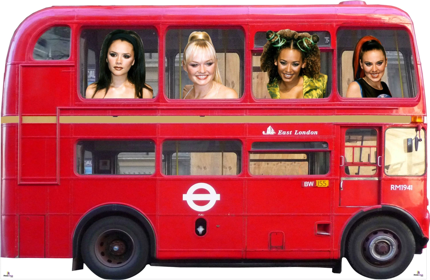 London Double Decker Red Bus - Spice Girls Cardboard Cutout 3 London Double Decker Red Bus - Spice Girls Cardboard Cutout