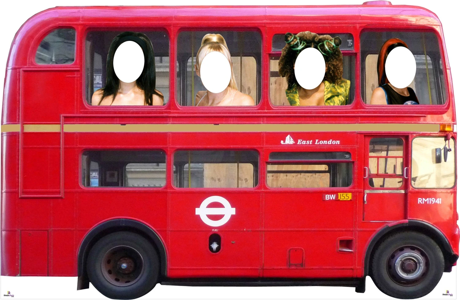 London Double Decker Red Bus - Spice Girls Cardboard Cutout 4 London Double Decker Red Bus - Spice Girls Cardboard Cutout - Image 2