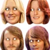 ABBA Celebrity Face Masks - Set Of 4 -Lifesizecutouts abba set of 4 ref