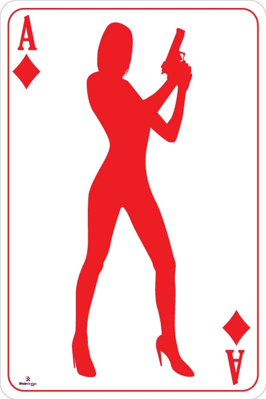 Ace Of Diamonds Bond Silhouette Playing Card Cutout Large 3 Ace Of Diamonds Bond Silhouette Playing Card Cutout Large