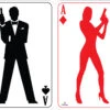 Aces Silhouette Playing Card Small Cardboard Cutout Package -Lifesizecutouts aces playing card silhouette package