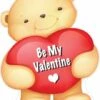 Bear "Be My Valentine" Cutout -Lifesizecutouts be my valentine bear