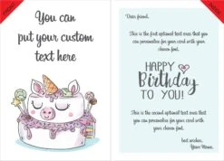 Giant Greeting Card Birthday 001 -Lifesizecutouts birthday unicorn cake