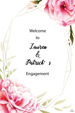 Bloomed Flowers 152 Welcome Board Small - 90cm X 60cm