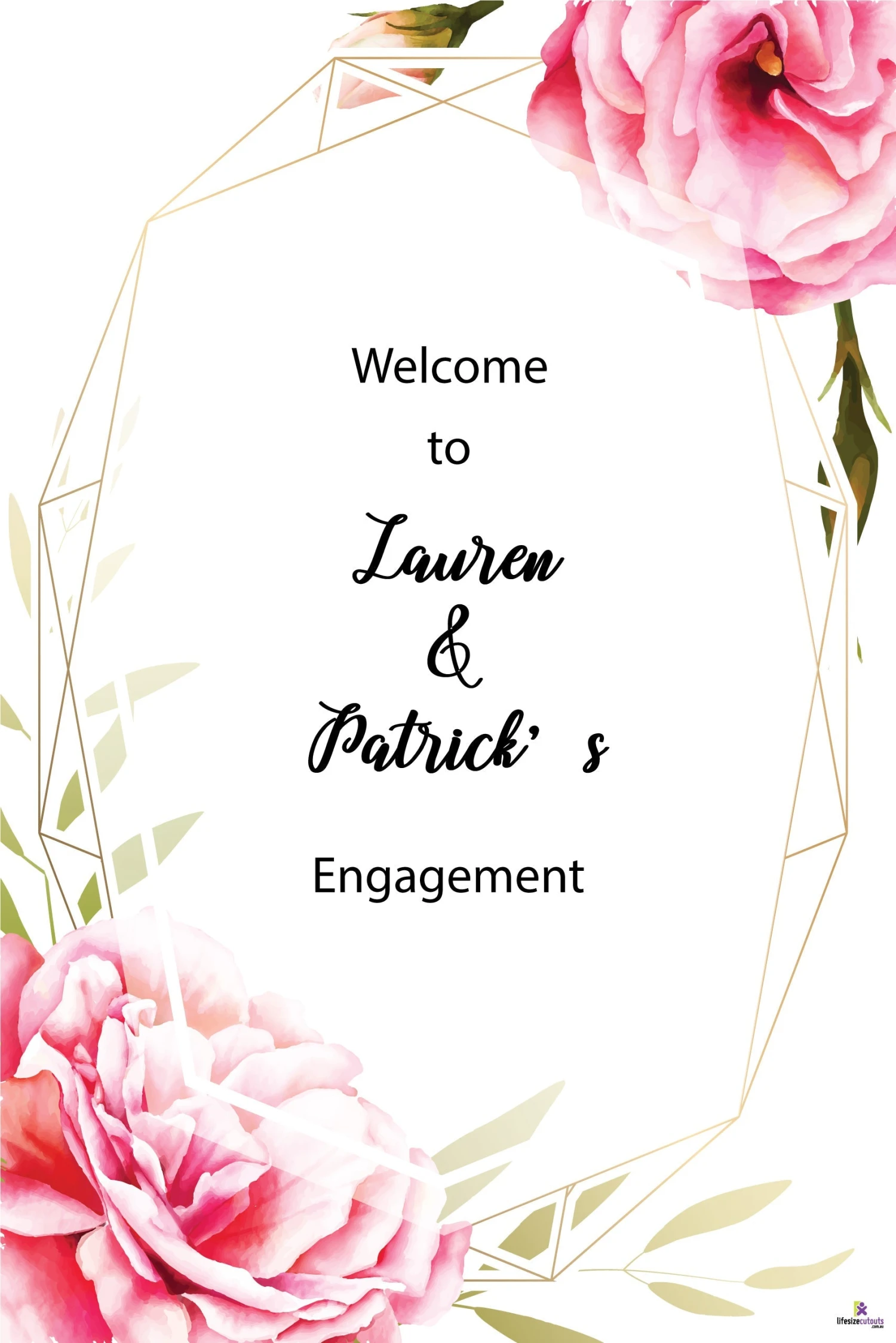 Bloomed Flowers 152 Welcome Board Small - 90cm X 60cm 3 Bloomed Flowers 152 Welcome Board Small - 90cm X 60cm