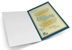 Giant Greeting Card Birthday 008 -Lifesizecutouts card template 828 portrait inside scrapbook blue