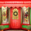 Christmas Shop 075 120cm X 230cm Cardboard Cutout -Lifesizecutouts christmas shop background 075 1 panel 2300 x 1190