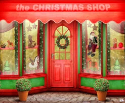 Christmas Shop 075 190cm X 235cm Cardboard Cutout