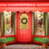 Christmas Shop 075 190cm X 345cm Cardboard Cutout -Lifesizecutouts christmas shop background 075 3 panel 3450 x 1900