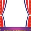 Circus Theme Selfie Frame Small - 90cm X 60cm