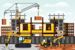 Construction Site Backdrop 872 Banner - 2m H X 3m W