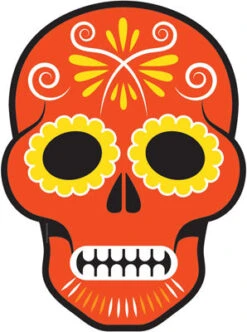 Day Of The Dead Large Mask Cardboard Cutout 001