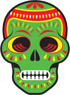 Day Of The Dead Large Mask Cardboard Cutout 003