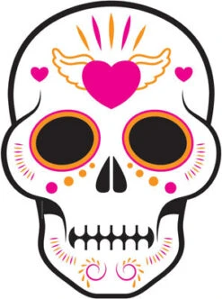 Day Of The Dead Large Mask Cardboard Cutout 004