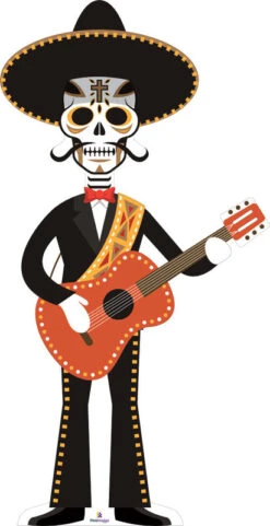 Day Of The Dead Musician Cardboard Cutout