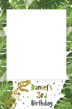 Dinosaur Jungle Gold 317 Selfie Frame - 90cm X 60cm