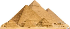 Egyptian Pyramids 072 Cardboard Cutout 75cm X 180cm