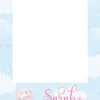 Elephant Baby Shower 312 Selfie Frame Pink - 90cm X 60cm -Lifesizecutouts elephant baby shower 300 selfie pink background 900 x 600 ref