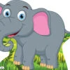 Elephant 832 Cardboard Cutout -Lifesizecutouts elephant cartoon 832 1200 x 900