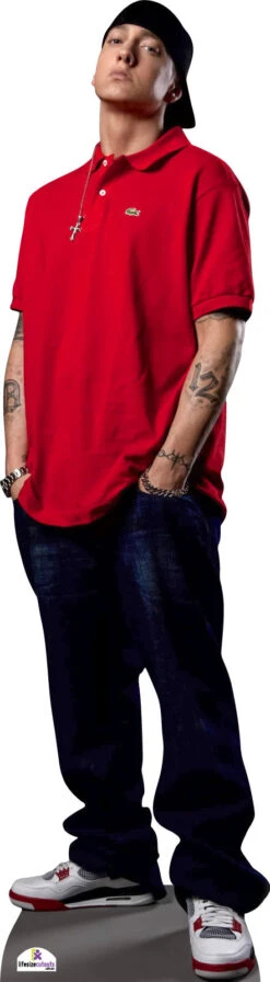 Eminem In Red Shirt Cutout