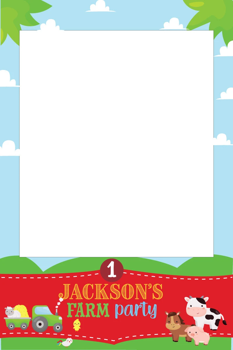 Farm Animal Selfie Frame 314 - 90cm X 60cm 3 Farm Animal Selfie Frame 314 - 90cm X 60cm