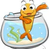 Fish In Bowl 812 Cardboard Cutout - Choose From 2 Sizes -Lifesizecutouts fish in bowl 812 cutout 1200 ref