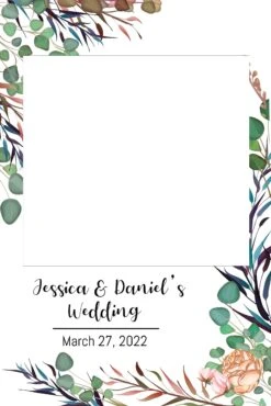 Flower Jungle 002 Selfie Frame Large - 115cm X 80cm