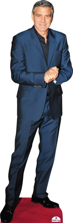 George Clooney Blue Suit Celebrity Cutout