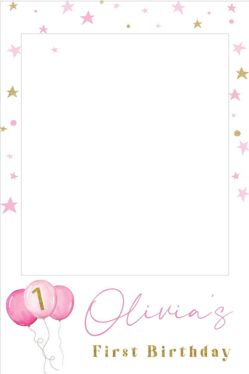 Girls Balloon 315 Selfie Frame - 90cm X 60cm 3 Girls Balloon 315 Selfie Frame - 90cm X 60cm