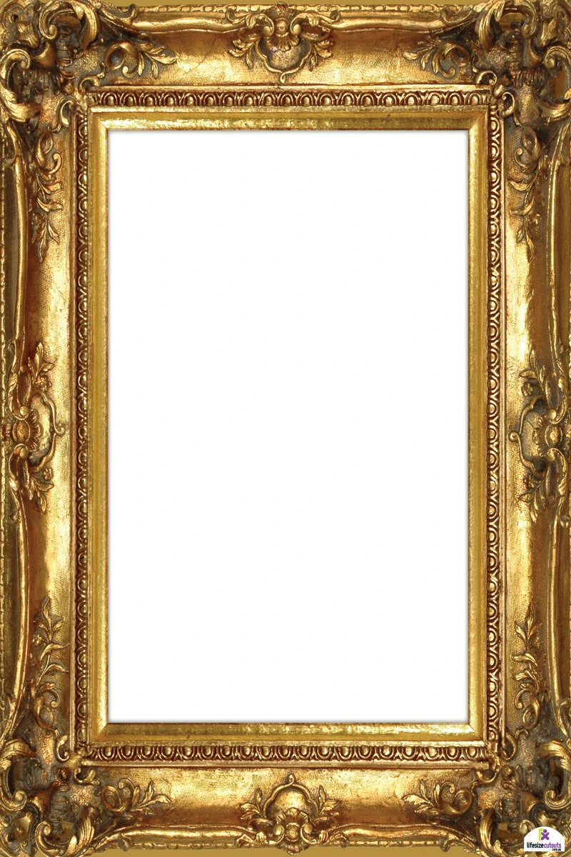 Gold Floral Design 390 Selfie Frame Small - 90cm X 60cm 3 Gold Floral Design 390 Selfie Frame Small - 90cm X 60cm