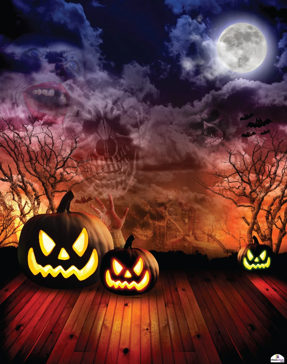 Halloween Backdrop 207 Banner- 2m H X 1.5m W 3 Halloween Backdrop 207 Banner- 2m H X 1.5m W