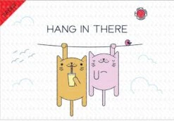 Giant Greeting Card 016 -Lifesizecutouts hang in there cats front watermark