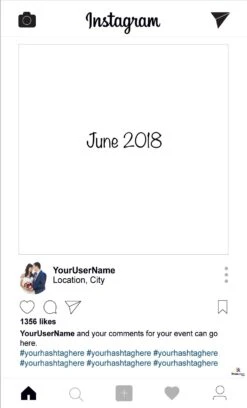 Inst Selfie Frame - Self Standing - Extra Large - 190cm X 90cm Approx.