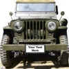 Safari Jeep 614 Cardboard Standin -Lifesizecutouts jeep standin 614 midi window in