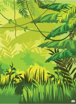 Jungle 270 Backdrop Banner - 2m H X 1.5m W Approx