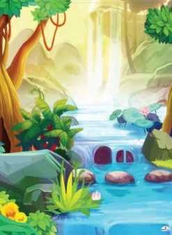 Jungle Stream 331 Backdrop Banner - 2m H X 1.5m W