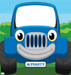 Jungle Jeep 3070 Cardboard Standin -Lifesizecutouts jungle jeep standin blue 3071 ref head out 1