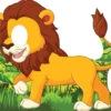 Lion 817 Standin Cardboard Cutout -Lifesizecutouts lion cartoon 817 head out 1050 x 1200