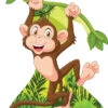 Monkey 604 Cardboard Cutout -Lifesizecutouts monkey cartoon 604 1000 x 750