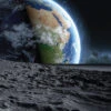 Moon Surface Backdrop 891 Banner - 2m H X 1.5m W -Lifesizecutouts moon banner 891 2000x1500 ref