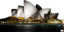 The Sydney Opera House At Night Cardboard Cutout