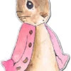 Flopsy Rabbit Pink Coat Cardboard Cutout - 110cm -Lifesizecutouts peter rabbit pink coat sample 1 1