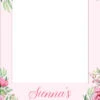 Pink Flowers 305 - Selfie Frame - 90cm X 60cm