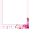 Pink Peach Florals 304 Selfie Frame - 90cm X 60cm -Lifesizecutouts pink peach florals selfie frame 304