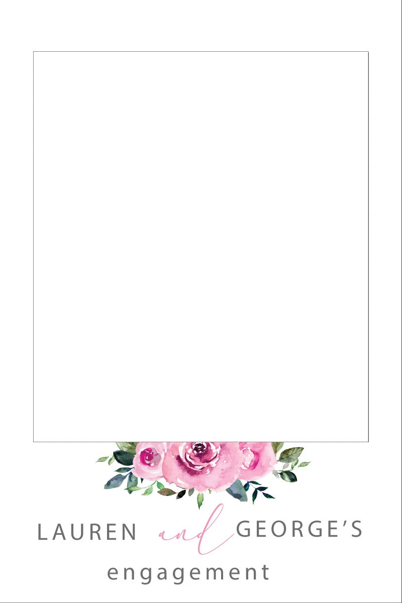 Pink Roses 302 Selfie Frame - 90cm X 60cm 3 Pink Roses 302 Selfie Frame - 90cm X 60cm
