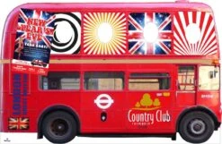 London Double Decker Red Bus Cardboard Cutout -Lifesizecutouts red double decker bus tas cc