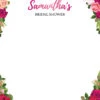 Rose Bridal Shower Backdrop Banner - 2m H X 1.5m W 1 Rose Bridal Shower Backdrop Banner - 2m H X 1.5m W -Lifesizecutouts rose banner bridal shower